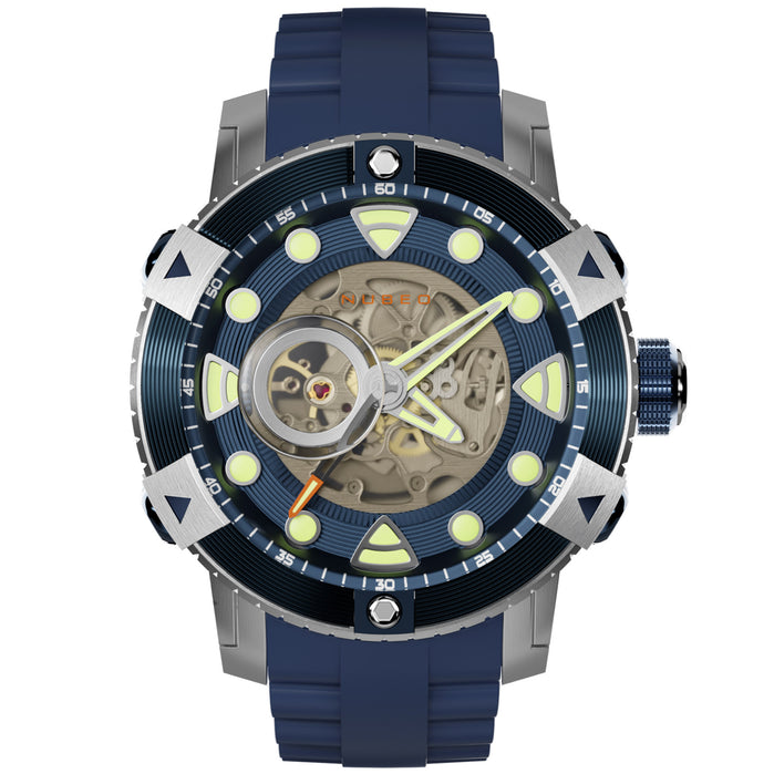 Nubeo Gemini Automatic Blue angled shot picture