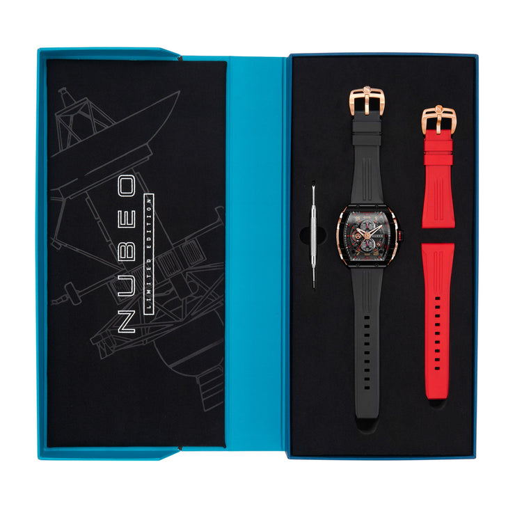 Nubeo Magellan Chronograph Midnight Rose Gold