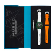 Nubeo Magellan Chronograph White Green
