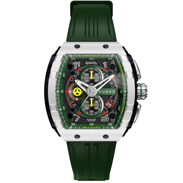 Nubeo Magellan Chronograph Green angled shot picture