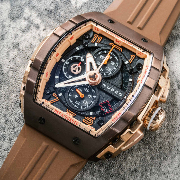 Nubeo Magellan Chronograph Brown