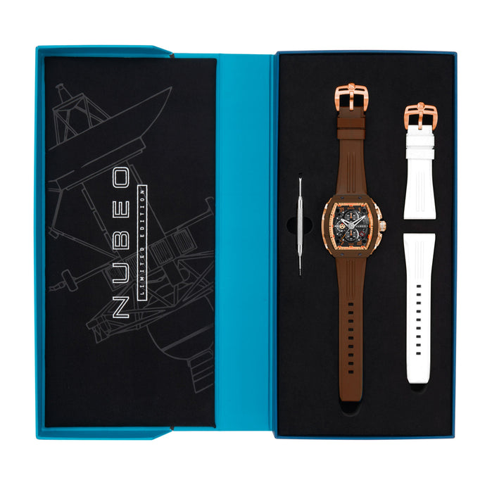 Nubeo Magellan Chronograph Brown angled shot picture