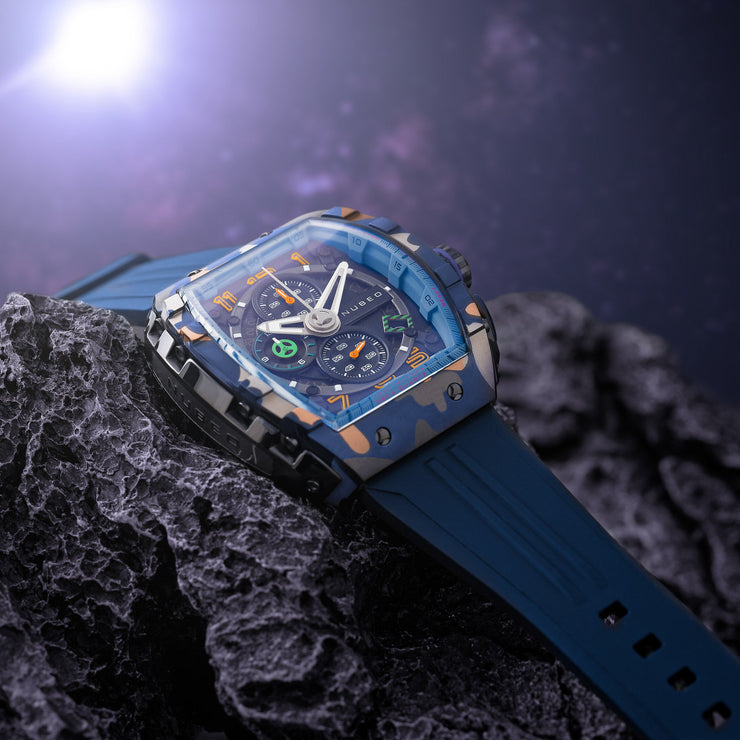 Nubeo Magellan Chronograph Blue Camo