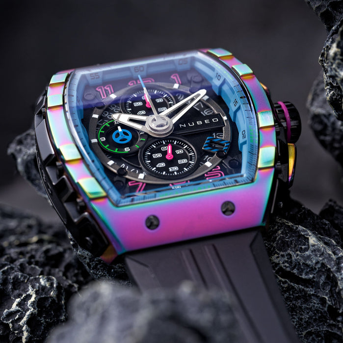 Nubeo Magellan Chronograph Abalone angled shot picture