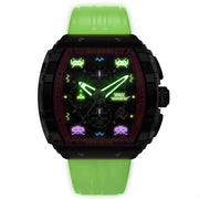 Nubeo Magellan Chronograph Space Invaders Defender Yellow Limited Edition