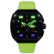 Nubeo Magellan Chronograph Space Invaders Alien Green Limited Edition