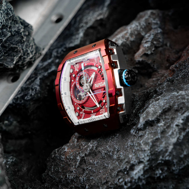 Nubeo Magellan Automatic NASA Grabe Red Limited Edition