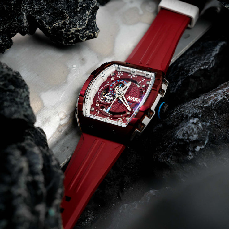 Nubeo Magellan Automatic NASA Grabe Red Limited Edition