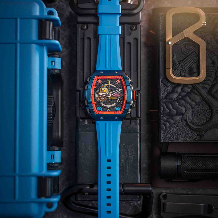Nubeo Magellan Automatic Space Invaders Invader Blue Limited Edition