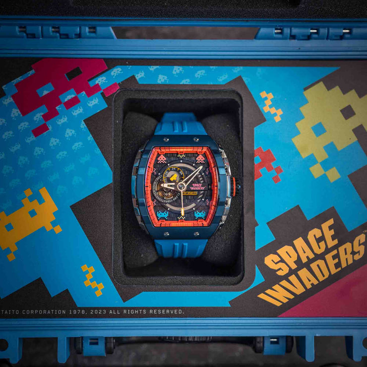 Nubeo Magellan Automatic Space Invaders Invader Blue Limited Edition