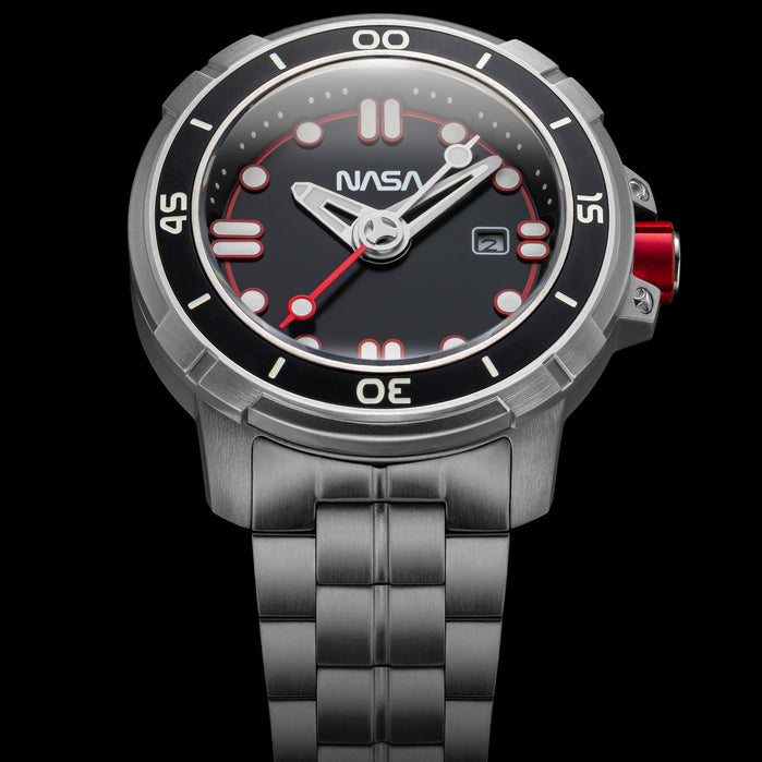 Nubeo NASA Automatic Black Limited Edition angled shot picture