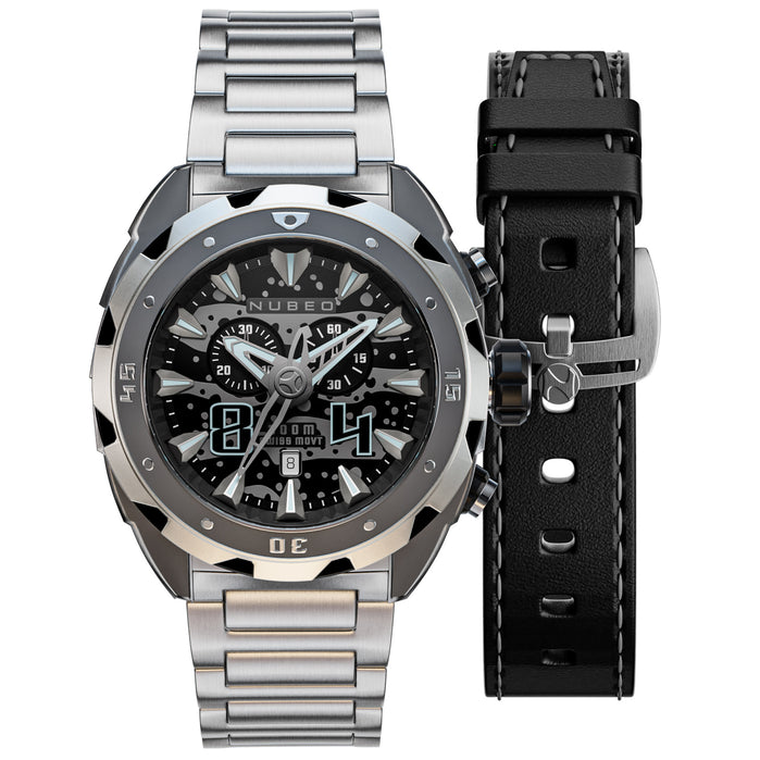 Nubeo Swell Chronograph Slate Limited Edition angled shot picture