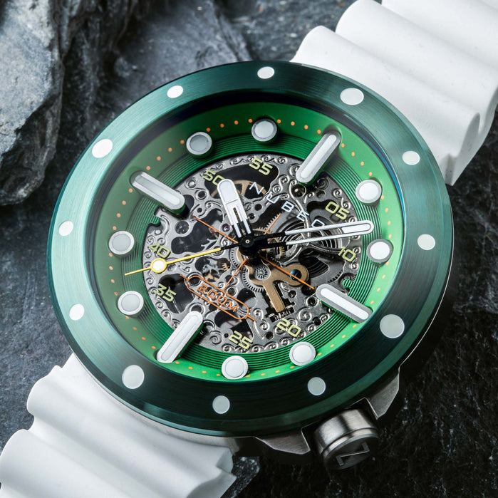 Nubeo Cassini Automatic Artic Green Limited Edition angled shot picture