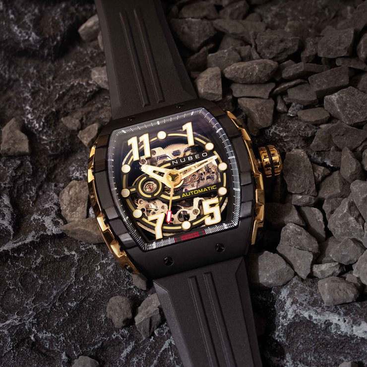 Nubeo Magellan Skeleton Automatic Copper Black