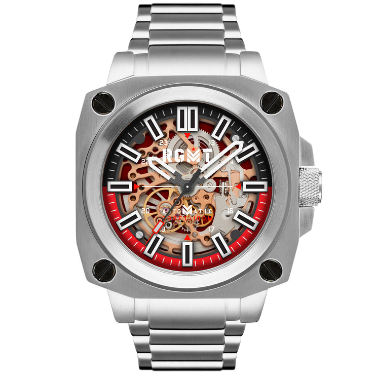 RGMT Altimeter Automatic Silver Red
