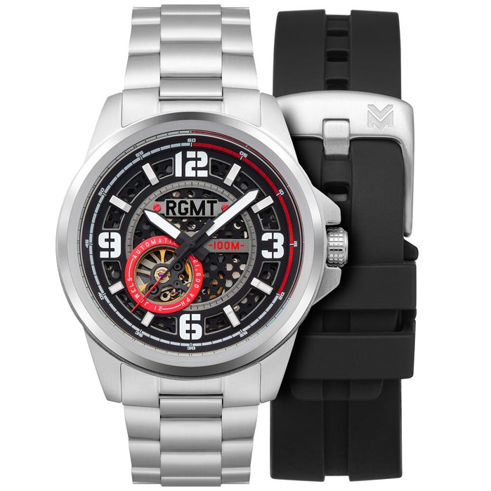 RGMT Artillery Automatic Black Red angled shot picture