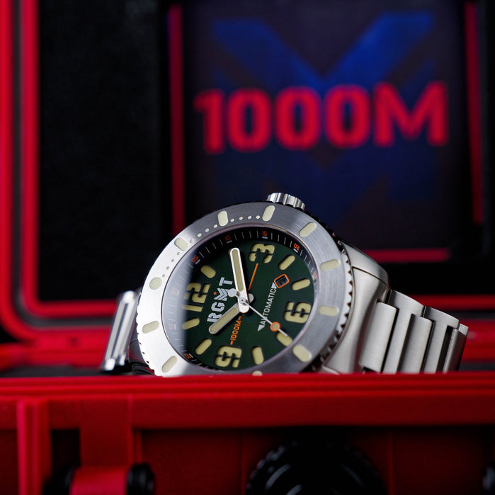 RGMT All-Brite Automatic Troop Green angled shot picture