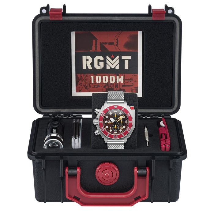 RGMT Torpedo Chronograph Red angled shot picture