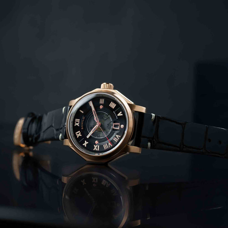 Schild Johann Swiss Automatic Rose Gold Black