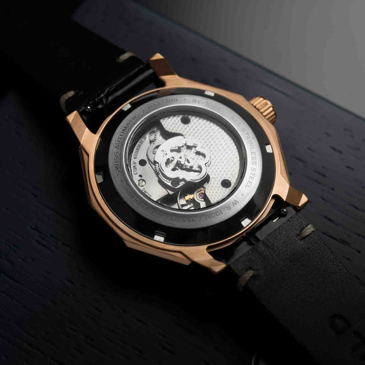 Schild Johann Swiss Automatic Rose Gold Black