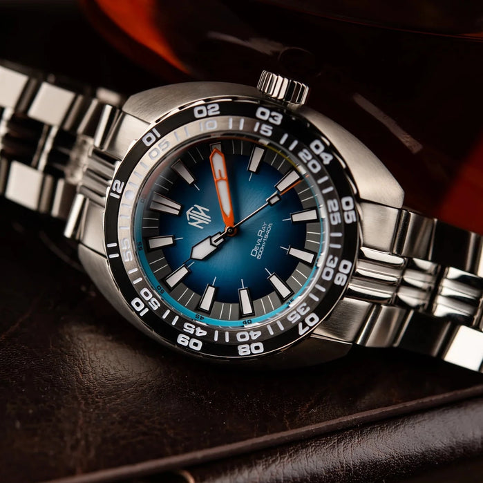 NTH DevilRay Automatic Blue angled shot picture