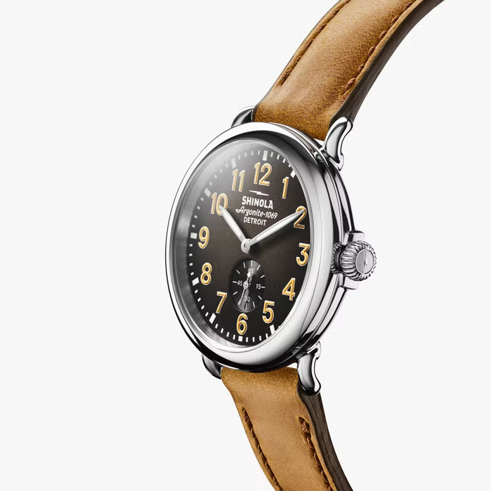 Shinola Runwell Subsecond 41mm Black angled shot picture