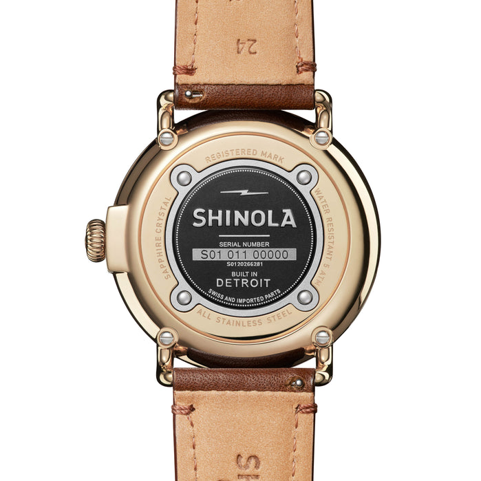 Shinola Runwell Subsecond 47mm White angled shot picture