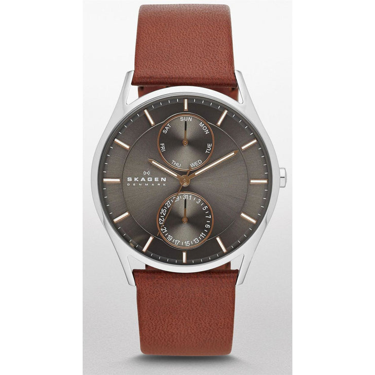 Skagen SKW6086 Holst Multifunction Brown Leather Watch