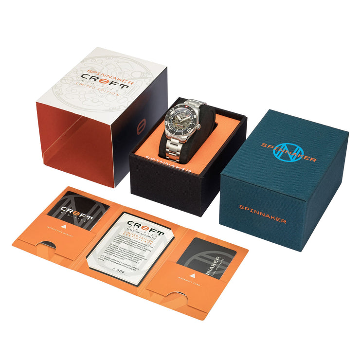 Spinnaker Croft Midsize Automatic Carbon Steel Limited Edition