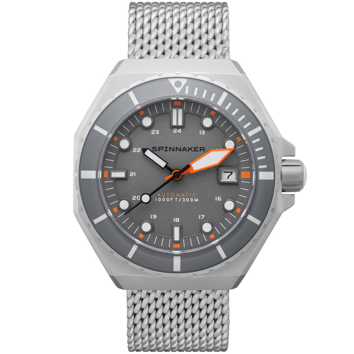 Spinnaker Dumas Automatic Graphite Gray angled shot picture