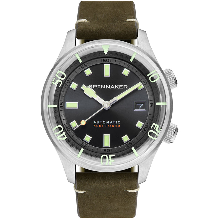 Spinnaker Bradner Automatic Olive angled shot picture