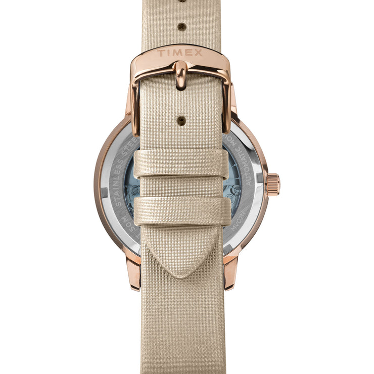 Timex Celestial Opulence Automatic 38mm Rose Gold Silver