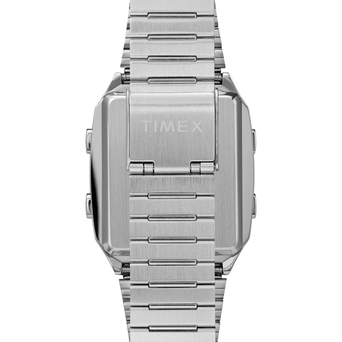 TIMEX Q リイシュー デジタル LCA TW2U72400 復刻モデル Timex Q LCA Reissue Digital 33mm Silver | Watches.com