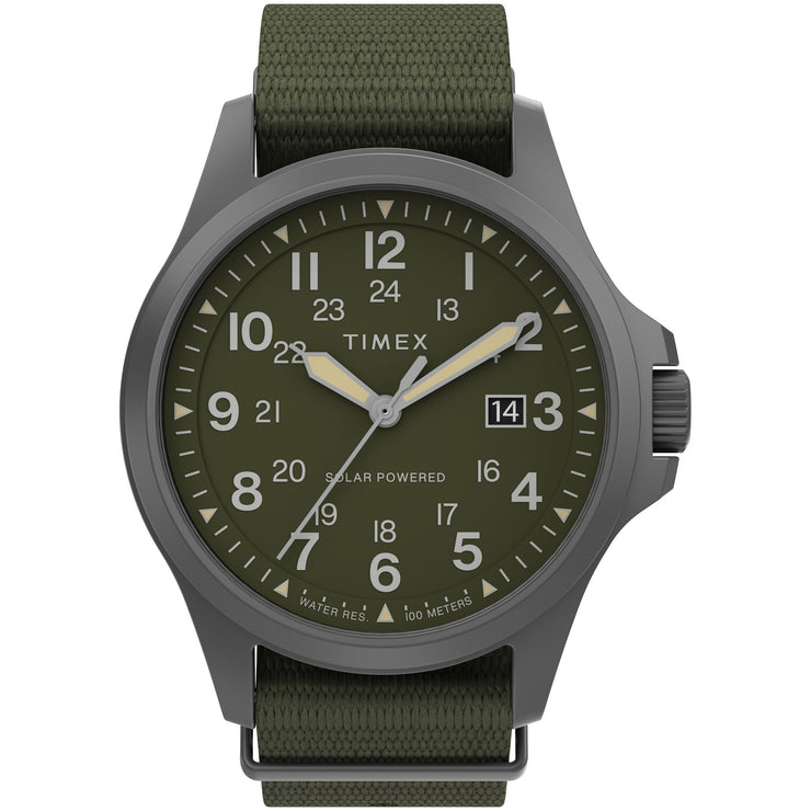 Timex Expedition North Field Post Solar 41mm Gray Green