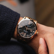 Thomas Earnshaw Smith Automatic Watch Black Gold