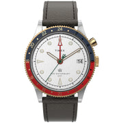 Timex Waterbury Traditional GMT 39mm White Brown