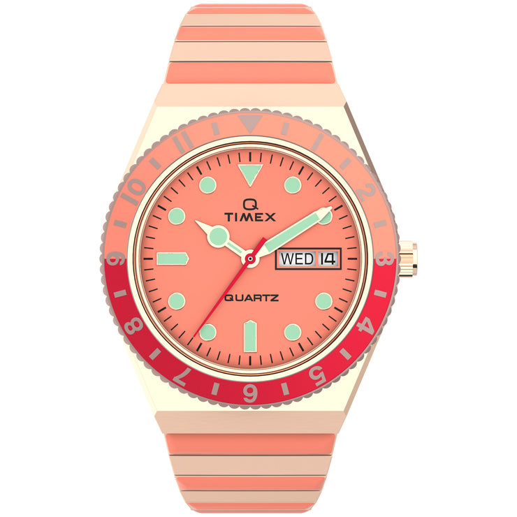 Timex Q Malibu 36mm Pink SS