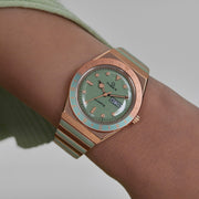 Timex Q Malibu 36mm Mint Green SS