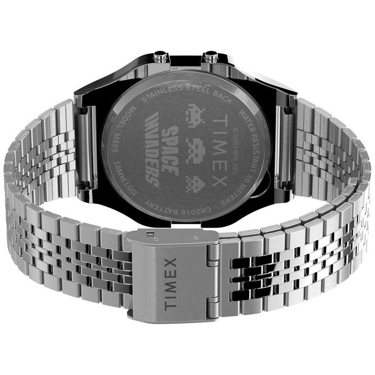 Timex T80 x Space Invaders 34mm Silver SS