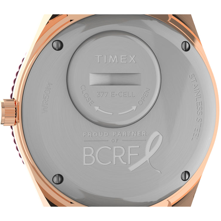 Timex Q x BCRF 36mm Pink SS