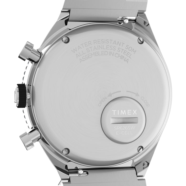 Timex Q GMT Chronograph 40mm White SS