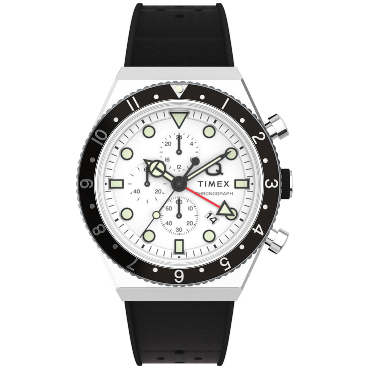 Timex Q GMT Chronograph 40mm White