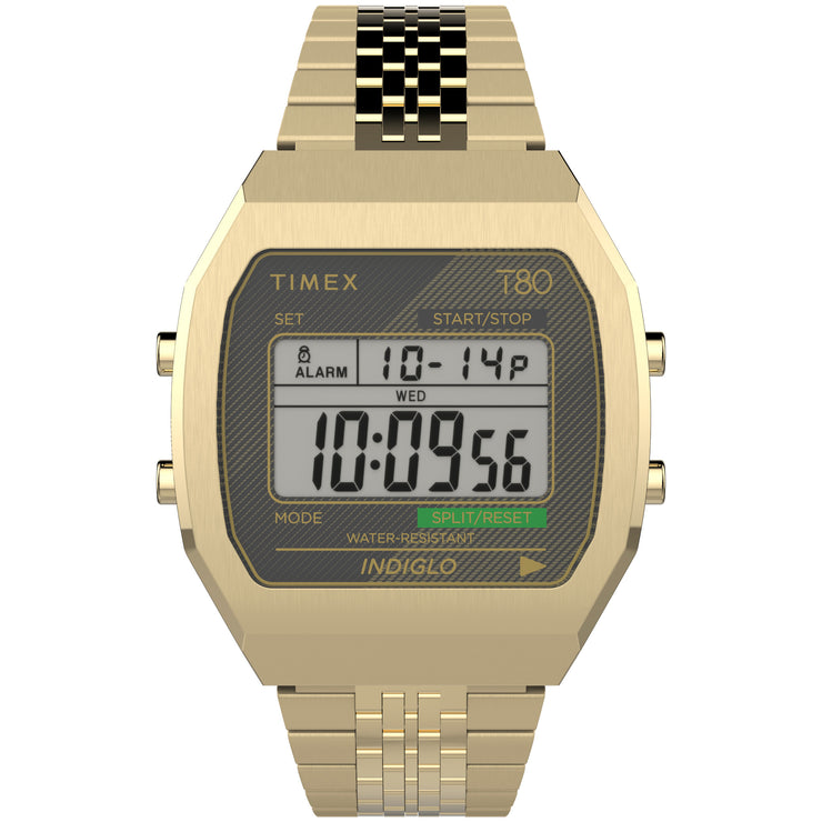 Timex T80 Steel 36mm Gold