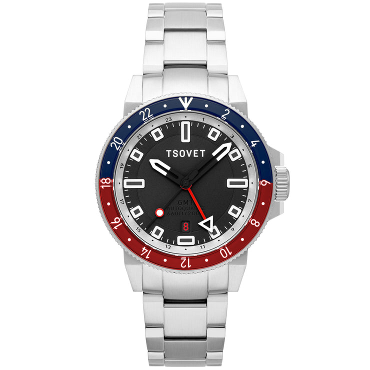 Tsovet SMT-DW42 GMT Hybrid Kinematic Automatic Blue Red