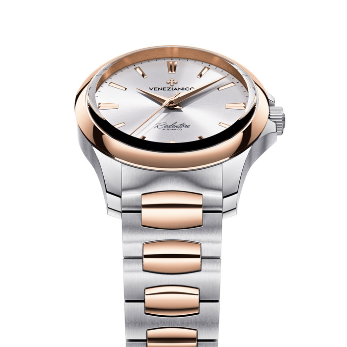 Venezianico Redentore 36 Automatic Rose Gold SS angled shot picture