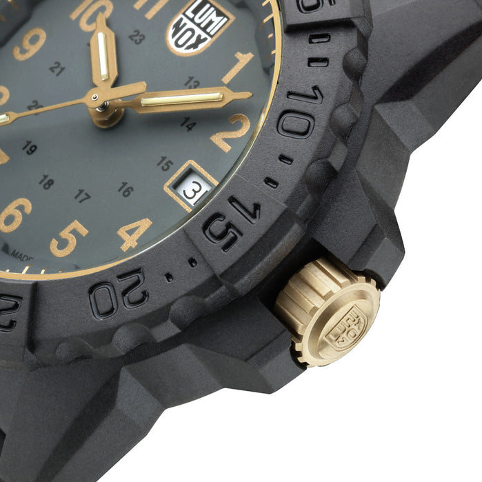 Luminox Swiss 3508 Navy SEAL Black Gold Limited Edition angled shot picture