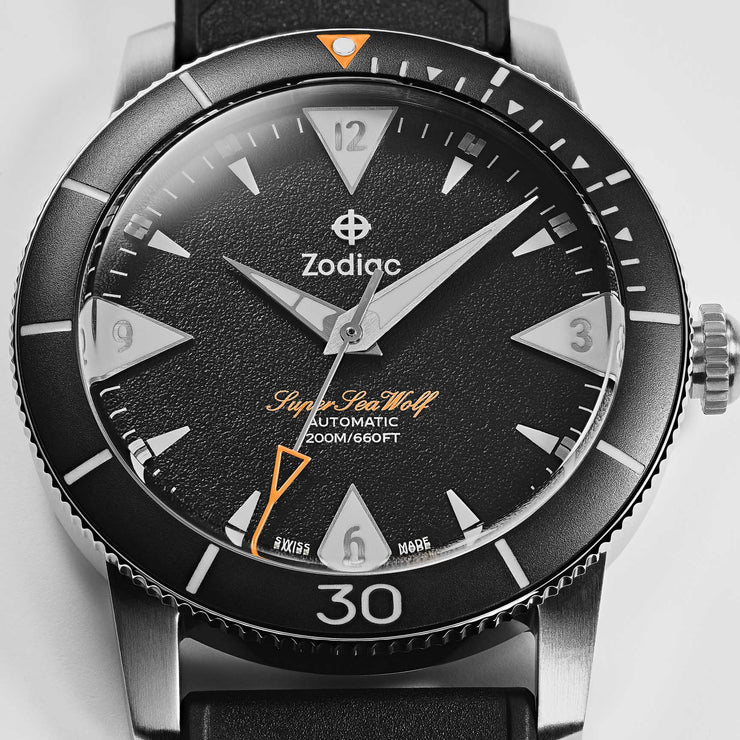 Zodiac ZO9212 Super Sea Wolf 53 Skin Automatic Black