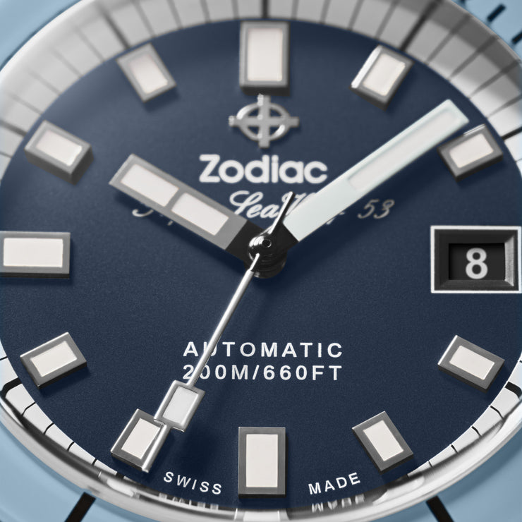Zodiac ZO9287 Super Sea Wolf Automatic Blue SS