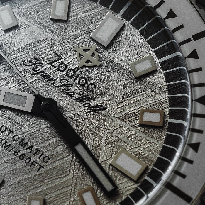 Zodiac Super Sea Wolf SS Automatic Space Gray Meteorite Limited Edition angled shot picture