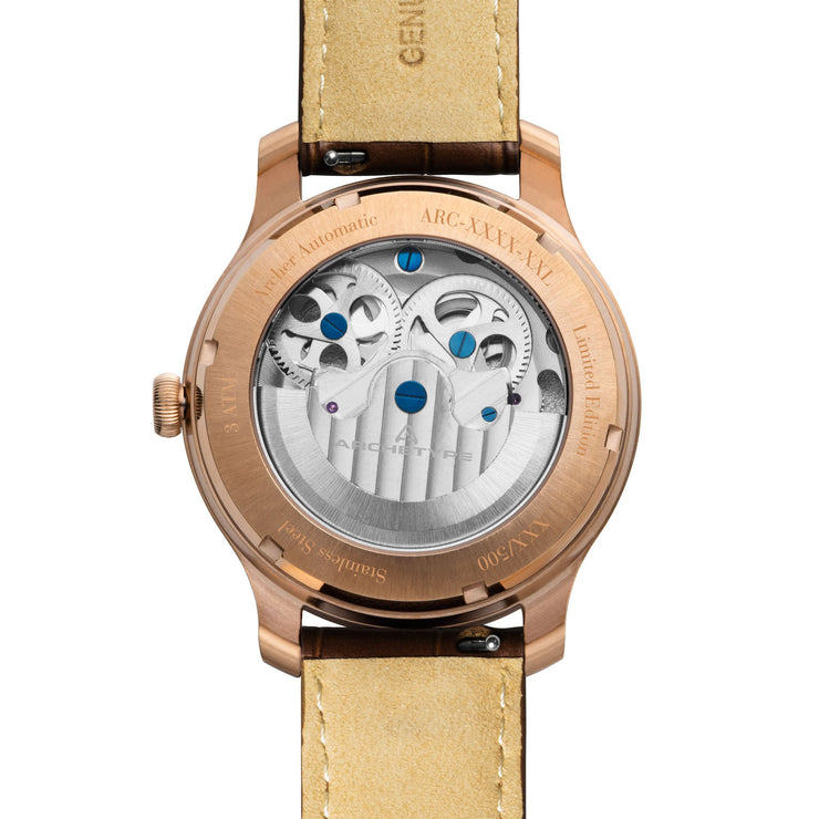 Archetype Archer Automatic Rose Gold Brown